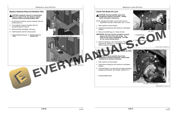 John Deere 624K 4WD Loader Operator Manual OMT317731