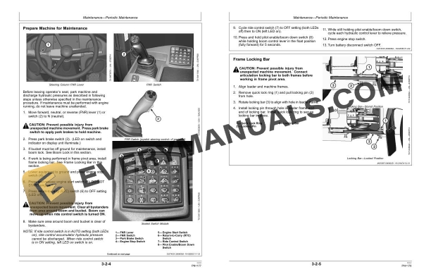 John Deere 624K 4WD Loader Operator Manual OMT344166