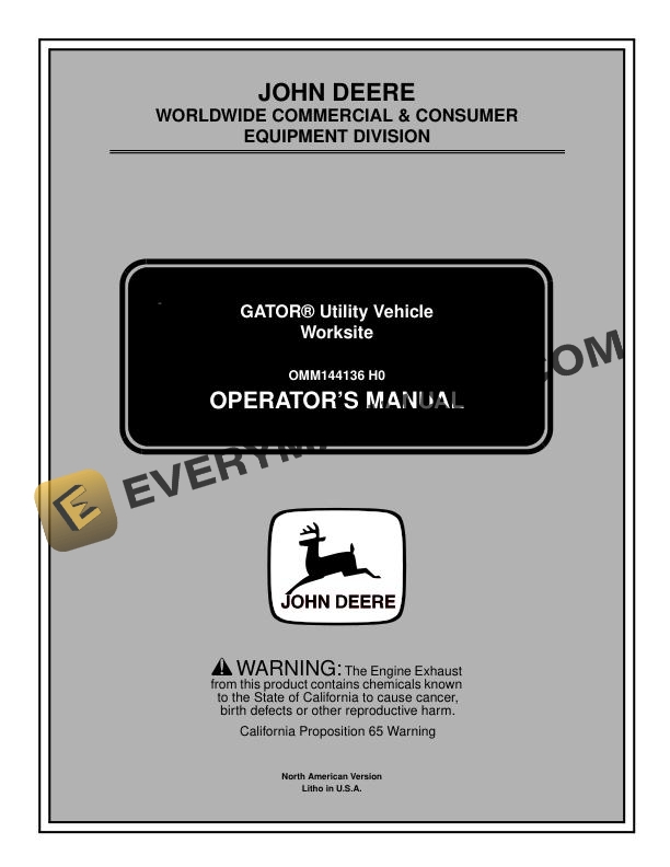 2018 JOHN DEERE GATOR 4X2 SERVICE MANUAL PDF FREE DOWNLOAD visual data 4