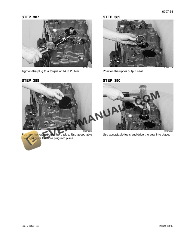 Case 580LE, SLE, LSP, LPS, 590SLE, LSP Loader Backhoe Service Manual 7 ...