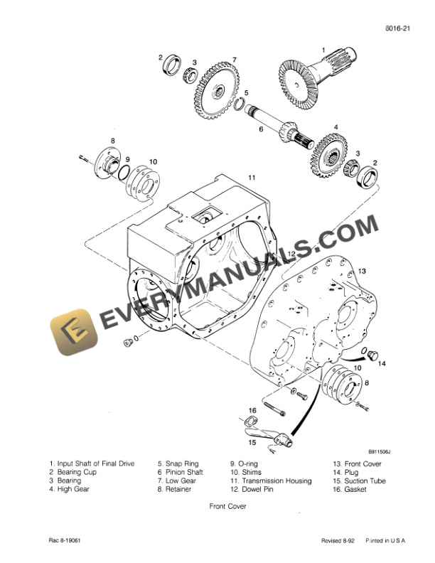 Case 850E, 855E Crawler Service Manual 8-17012 PDF